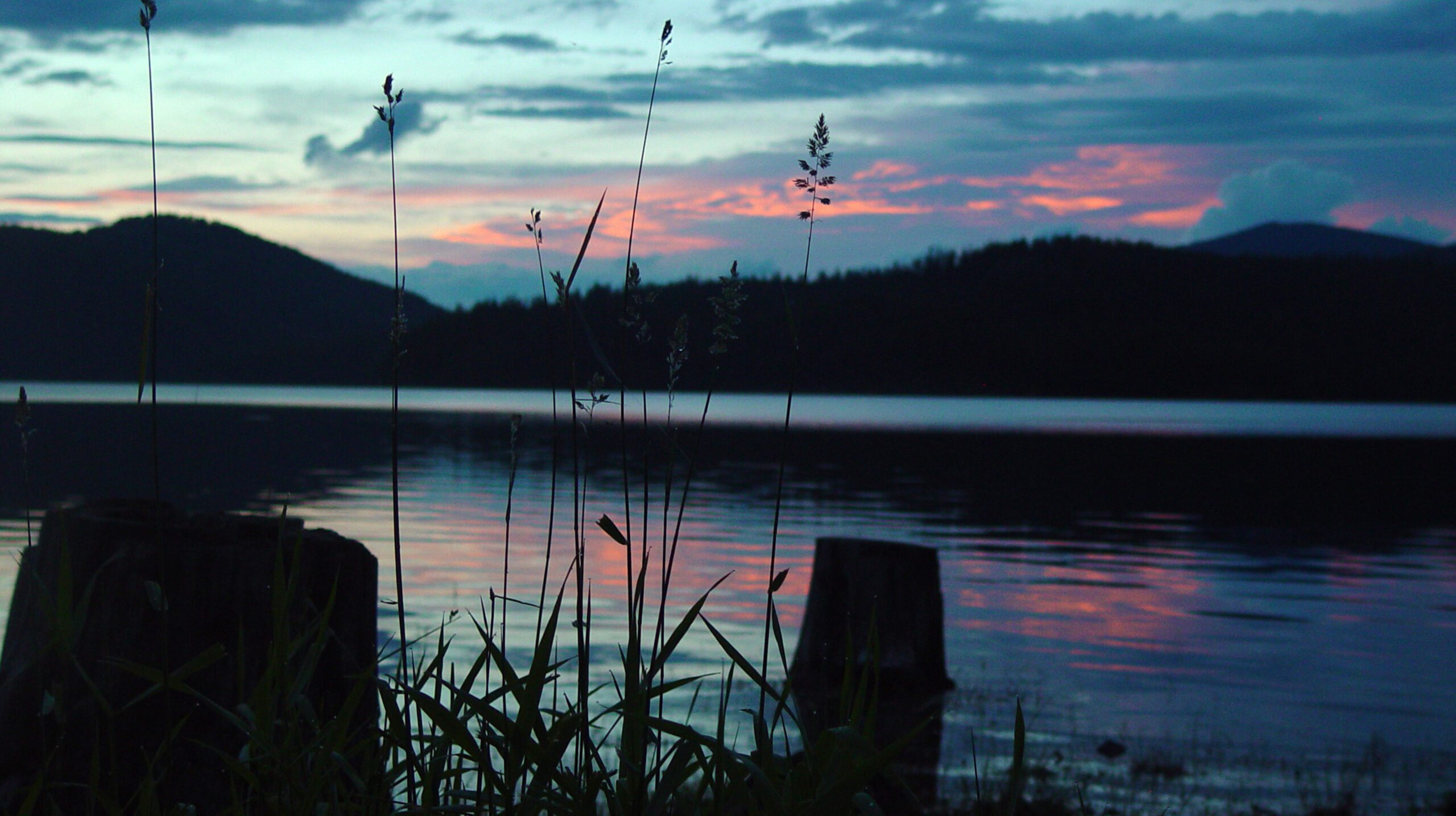 Birch Bay Evening Blue Sunset Water 4K Wallpaper