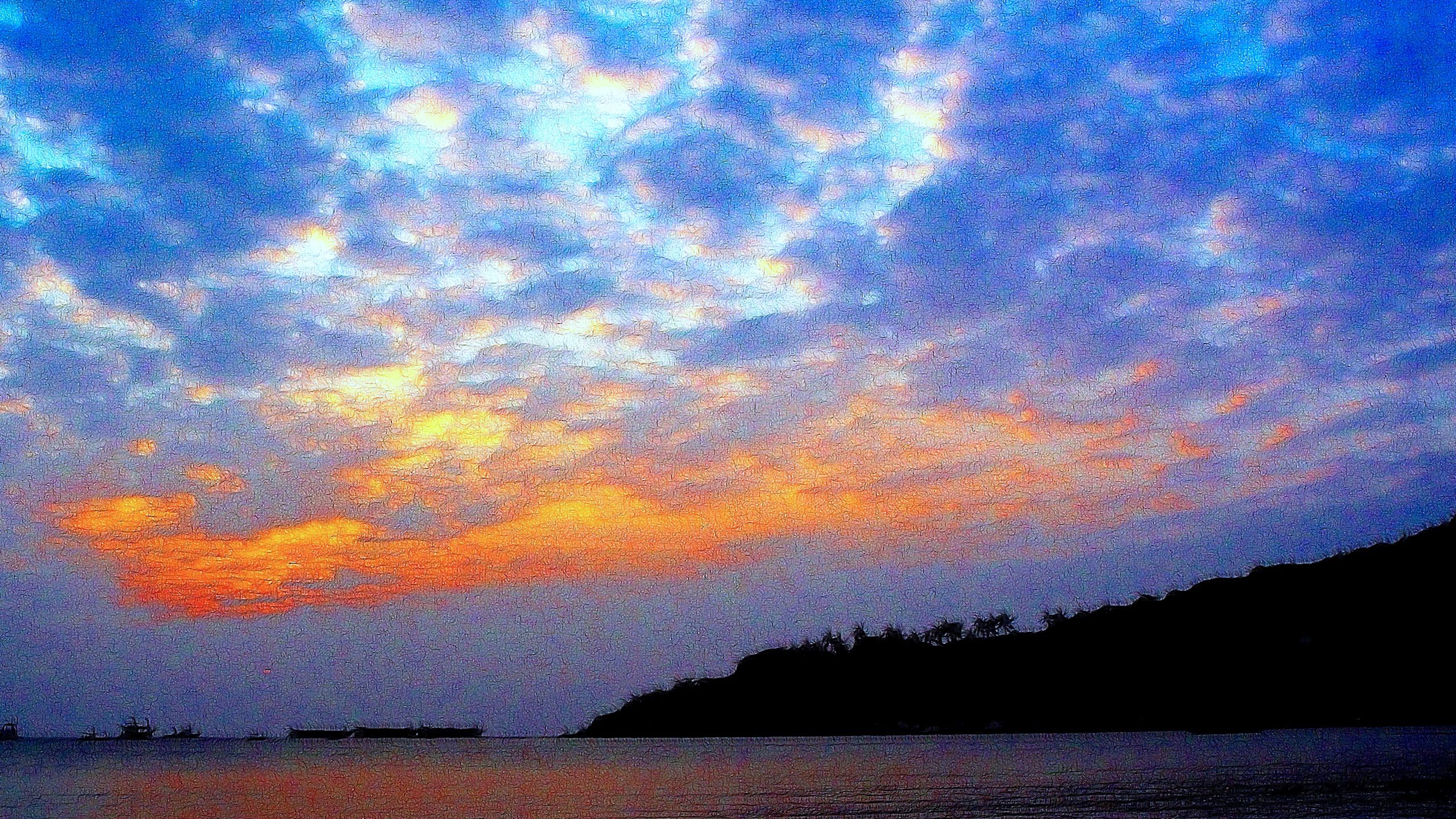 Koh Tao Island Sunset Ocean View QHD Wallpaper