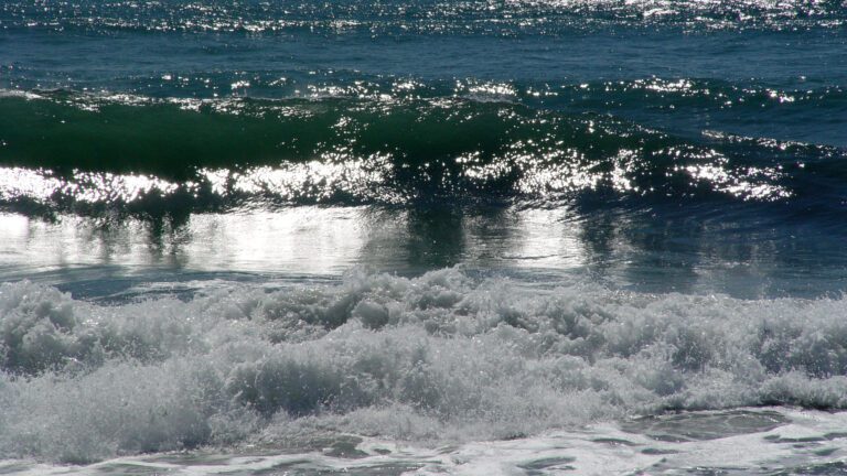 Sunlit Ocean Waves – Sparkling Water