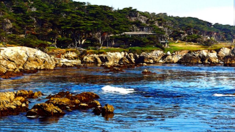 Rocky Coastline – Digital Painting Style