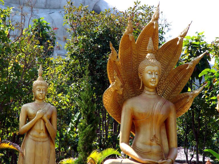 Golden Buddha with Naga Serpent – Thailand Wallpaper