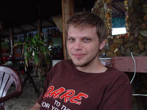 Portrait of Sean during a family visit to Chiang Mai, Thailand.